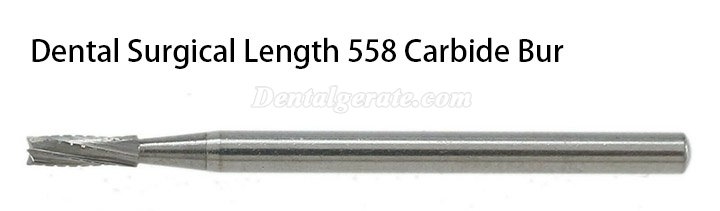 10 St&uuml;ck FG SURG 556 557 558 559 560 FG-Schaft Hartmetallbohrer Zahnmedizin Flache Fissur Zahnbohrer